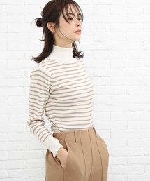 SHOO・LA・RUE | 【五明祐子さん着用商品】【M-3L】ちくちくしにくい袖ボタンつきリブニット(ニット/セーター)