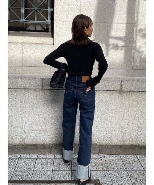 ulu（ウル）の「original longsleeve turtleneck knit（ニット/セーター・レディース・アイボリー/ブラック/グリーン・FREE）」の9枚目の写真