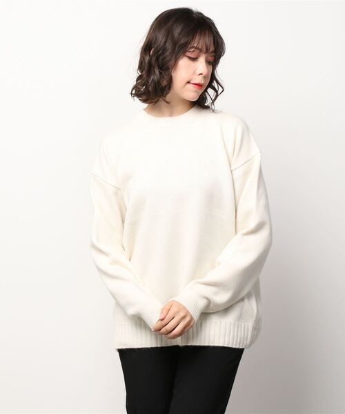 603(ロクマルサン)の「603 KNIT(ニット/セーター・レディース・ベージュ/ホワイト/ブラック・FREE)」の2枚目の写真