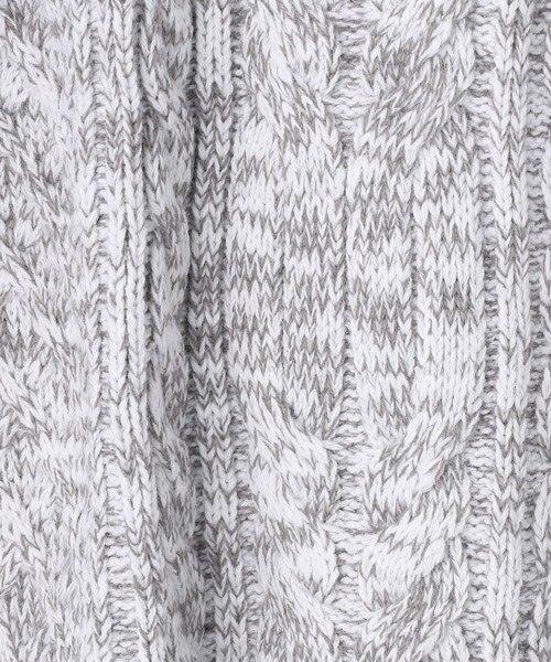 HIDEAWAYS NICOLE（ハイダウェイニコル）の「肩ファスナ－タ－トルネックニット（ニット/セーター・メンズ・ブラック×グレー/ホワイト×ライトグレー/レッド系その他/ホワイト系その他・MEDIUM/LARGE/X-LARGE）」の13枚目の写真