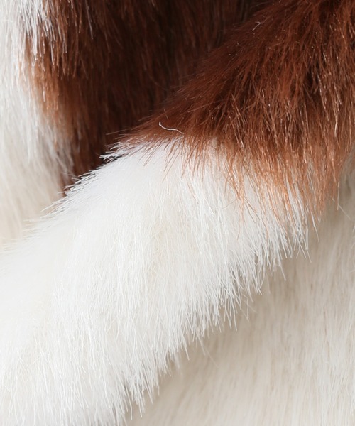 Simplicite（サンプリシテ）の「ファーベスト◆（ベスト・レディース・ベージュ/ブラウン・FREE）」の6枚目の写真