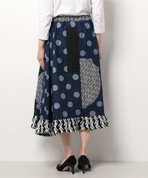 garcon la raison（ギャルソン・ラ・レゾン）の「フレアスカート（スカート・レディース・レッド/ブラック・2/1）」の4枚目の写真