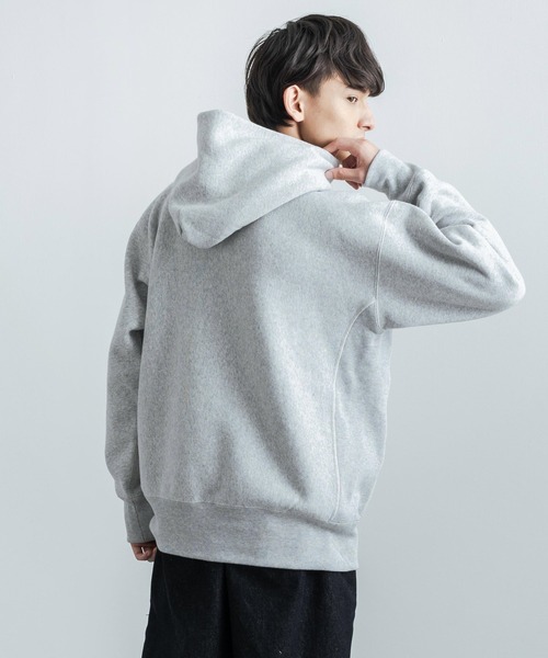 Champion(チャンピオン)の「Champion チャンピオン リバースウィーブ 裏起毛プルオーバーフーディースウェットシャツパーカー C3-Q117(パーカー・メンズ・グレー/ブラック/ベージュ/グリーン/ネイビー・L/XL/M)」の11枚目の写真