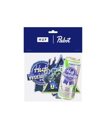 HUF（ハフ）の「HUF X PBR STICKER PACK / HUF ステッカー コラボ（ステッカー/テープ・メンズ）」