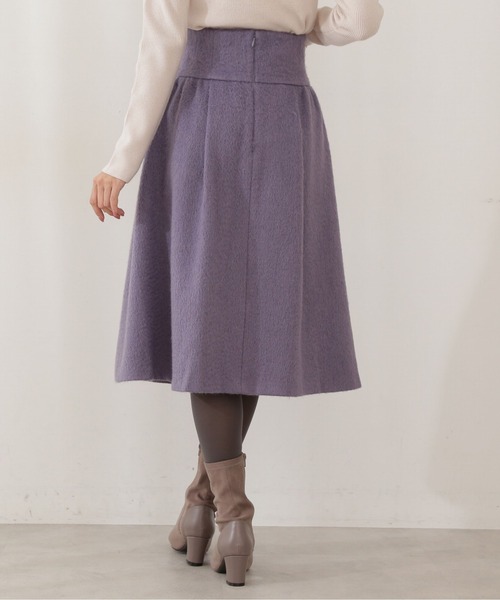 PROPORTION BODY DRESSING（プロポーションボディドレッシング）の「ハイウエストタックスカート / 1211220015（スカート・レディース・ブルー/ベージュ・X-SMALL/SMALL/MEDIUM）」の7枚目の写真