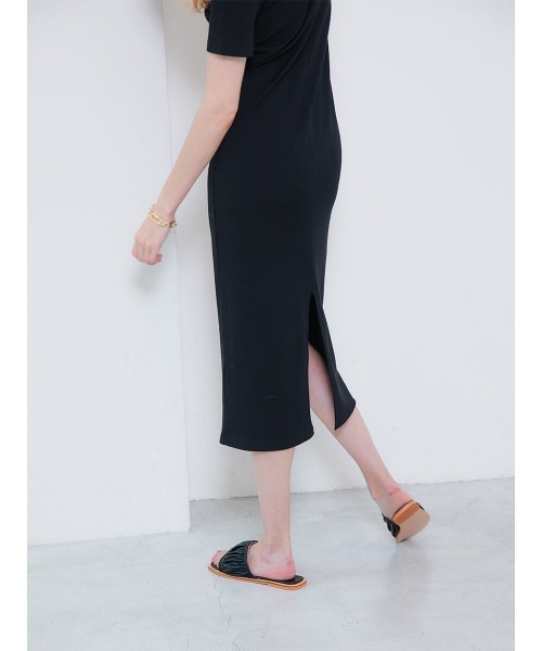 Ayla（アイラ）の「flat frill sandals（サンダル・レディース・ブラック/アイボリー・24/25/24.5/23.5/23）」の5枚目の写真