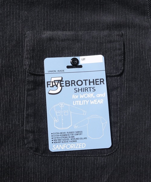 FIVEBROTHER（ファイブブラザー）の「FIVE BROTHERS/ファイブブラザーズ コーデュロイシャツ（シャツ/ブラウス・メンズ・ベージュ/ブラック/ブラウン・M/L）」の18枚目の写真