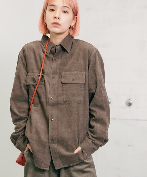 FIVEBROTHER（ファイブブラザー）の「FIVE BROTHERS/ファイブブラザーズ コーデュロイシャツ（シャツ/ブラウス・メンズ・ベージュ/ブラック/ブラウン・M/L）」の12枚目の写真