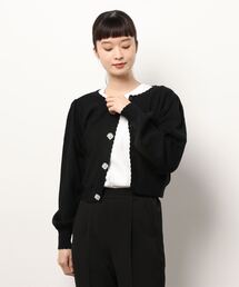 ビジューボタンカーディガン