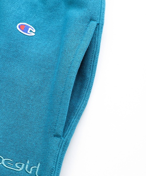 X-girl(エックスガール)の「X-girl × Champion LOGO REVERSE WEAVE SWEAT PANTS(スウェットパンツ・レディース・ホワイト/アッシュ/ブラック/グリーン・M/S)」の10枚目の写真