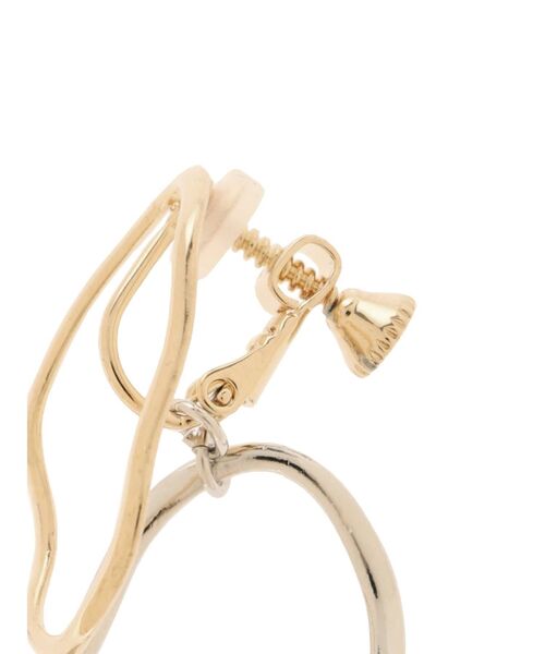 dazzlin（ダズリン）の「ダブルカラーイヤリング（イヤリング・レディース・ゴールド/シルバー・FREE）」の5枚目の写真