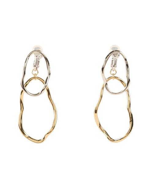 dazzlin（ダズリン）の「ダブルカラーイヤリング（イヤリング・レディース・ゴールド/シルバー・FREE）」の7枚目の写真