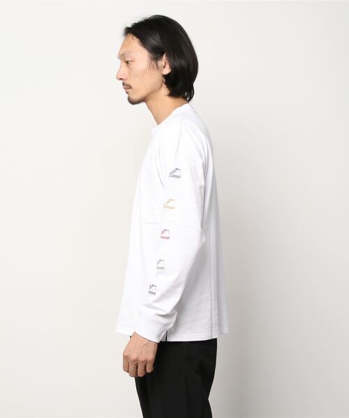 CONVERSE(コンバース)の「ボックスシューズプリント ロングスリーブTシャツ(Tシャツ/カットソー・メンズ・ブルー/ブラック/ホワイト・M/L/XL)」の4枚目の写真