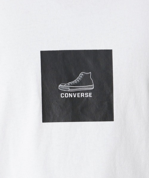 CONVERSE(コンバース)の「ボックスシューズプリント ロングスリーブTシャツ(Tシャツ/カットソー・メンズ・ブルー/ブラック/ホワイト・M/L/XL)」の15枚目の写真