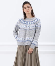 Maison de Beige | 《Maison de Beige》フェアアイル柄ニット(ニット/セーター)