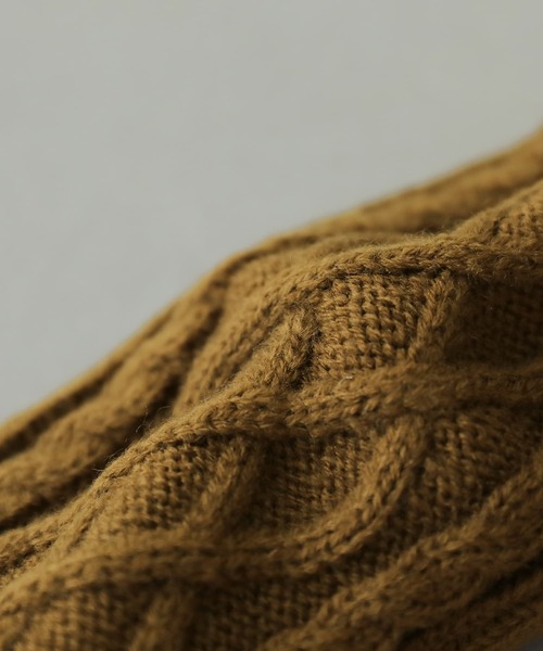 osharewalker（オシャレウォーカー）の「『ロングニットハンドウォーマー』（手袋・レディース・ネイビー/ライトグレー/チャコール/オリーブ・FREE）」の14枚目の写真