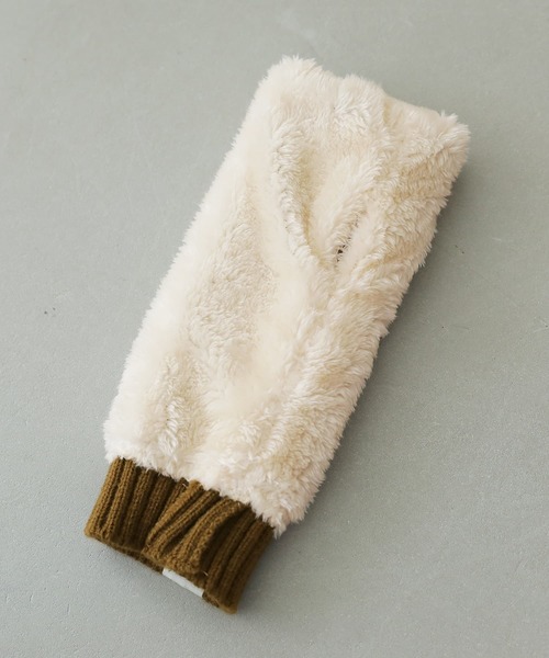 osharewalker（オシャレウォーカー）の「『ロングニットハンドウォーマー』（手袋・レディース・ネイビー/ライトグレー/チャコール/オリーブ・FREE）」の17枚目の写真