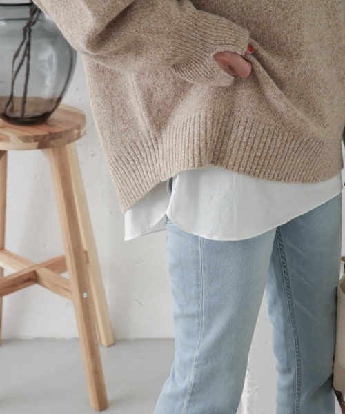 URBAN RESEARCH DOORS(アーバンリサーチドアーズ)の「クルーネックプルオーバーブラウス(シャツ/ブラウス・レディース・オフホワイト・ONE)」の1枚目の写真