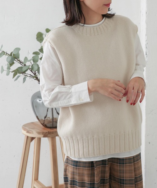 URBAN RESEARCH DOORS(アーバンリサーチドアーズ)の「クルーネックプルオーバーブラウス(シャツ/ブラウス・レディース・オフホワイト・ONE)」の6枚目の写真