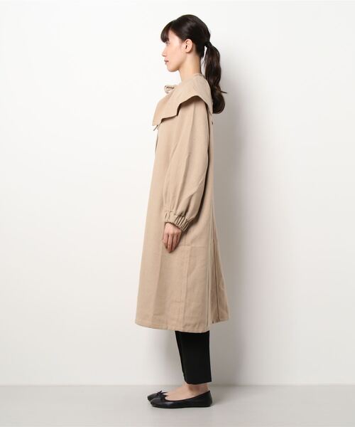 ehka sopo（エヘカソポ）の「無地チェックアソートケープコート（その他アウター・レディース・ベージュ/ブラウン/チャコール・ﾌﾘ-）」の5枚目の写真