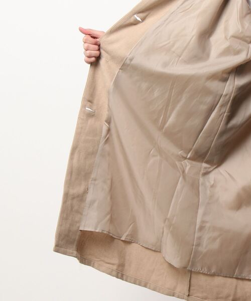 ehka sopo（エヘカソポ）の「無地チェックアソートケープコート（その他アウター・レディース・ベージュ/ブラウン/チャコール・ﾌﾘ-）」の4枚目の写真