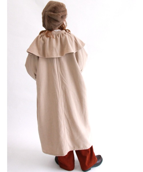 ehka sopo（エヘカソポ）の「無地チェックアソートケープコート（その他アウター・レディース・ベージュ/ブラウン/チャコール・ﾌﾘ-）」の10枚目の写真