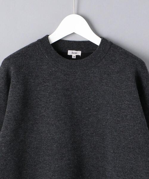 Scye（サイ）の「＜SCYE（サイ）＞ ニット スウェット クルーネック（ニット/セーター・メンズ・ダークグレー・38/36/40）」の3枚目の写真