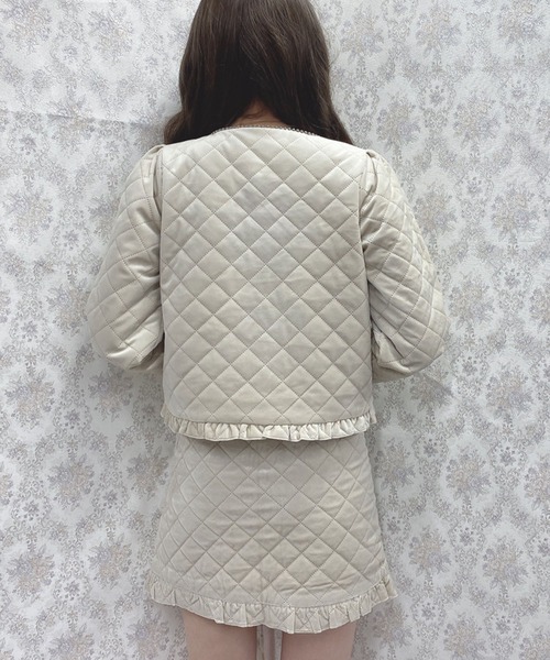 Swankiss(スワンキス)の「PN quilt lady SET UP(ワンピース・レディース・ブラック/ベージュ/ピンク・FREE)」の9枚目の写真