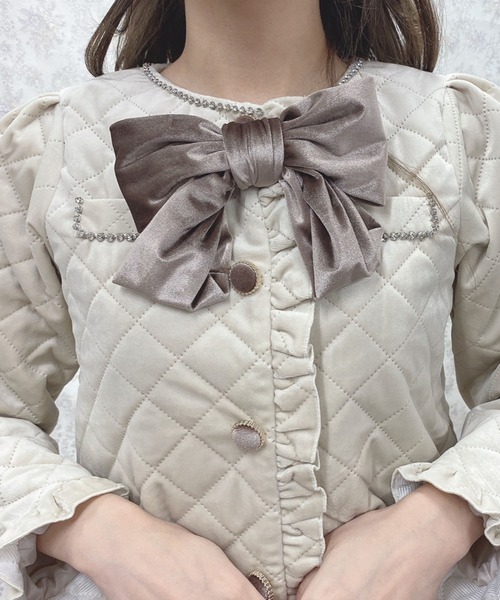Swankiss(スワンキス)の「PN quilt lady SET UP(ワンピース・レディース・ブラック/ベージュ/ピンク・FREE)」の10枚目の写真