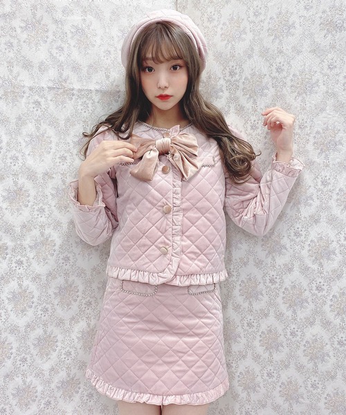 Swankiss(スワンキス)の「PN quilt lady SET UP(ワンピース・レディース・ブラック/ベージュ/ピンク・FREE)」の11枚目の写真