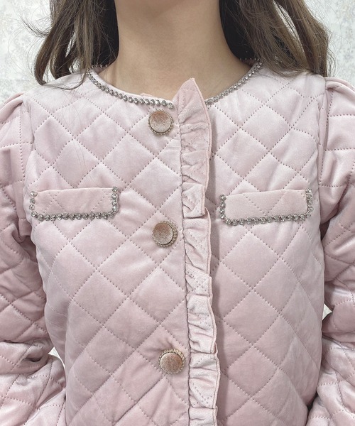 Swankiss(スワンキス)の「PN quilt lady SET UP(ワンピース・レディース・ブラック/ベージュ/ピンク・FREE)」の13枚目の写真