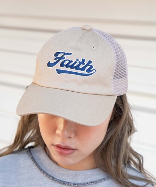 WEGO（ウィゴー）の「WEGO/ロゴメッシュキャップ（キャップ・レディース・ベージュ/ブラック/グリーン・FREE）」の7枚目の写真