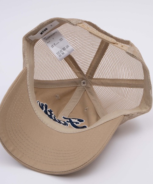 WEGO（ウィゴー）の「WEGO/ロゴメッシュキャップ（キャップ・レディース・ベージュ/ブラック/グリーン・FREE）」の4枚目の写真