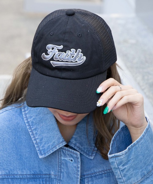 WEGO（ウィゴー）の「WEGO/ロゴメッシュキャップ（キャップ・レディース・ベージュ/ブラック/グリーン・FREE）」の16枚目の写真