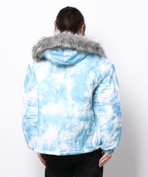 INTERPLAY（インタープレイ）の「【INTERPLAY】タイダイプリントN3Bタイプブルゾン（ブルゾン・レディース・グレー/ブルー・FREE）」の4枚目の写真