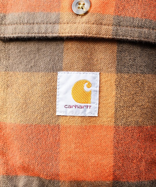Carhartt(カーハート)の「Carhartt ヘビーネルシャツ(シャツ/ブラウス・メンズ・ネイビー/ブラウン・SMALL/MEDIUM/LARGE/X-LARGE)」の4枚目の写真