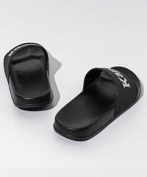 Kappa(カッパ)の「【UNI】Kappa(カッパ)AUTHENTIC CAESAR 1 SLIDE SANDAL(サンダル・メンズ・ブラック×シルバー/ホワイト×グリーン・39/37/38/40/42/43/41/36)」の3枚目の写真