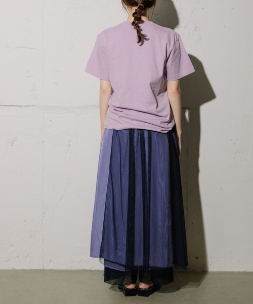 MARECHAL TERRE（マルシャルテル）の「MARECHAL TERRE（マルシャルテル) チュールレイヤードスカート/ZMT221SK025（スカート・レディース・パープル/ネイビー・2）」の5枚目の写真