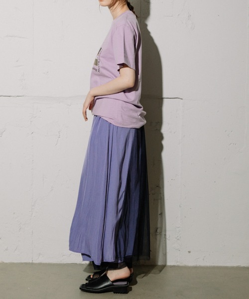 MARECHAL TERRE（マルシャルテル）の「MARECHAL TERRE（マルシャルテル) チュールレイヤードスカート/ZMT221SK025（スカート・レディース・パープル/ネイビー・2）」の7枚目の写真