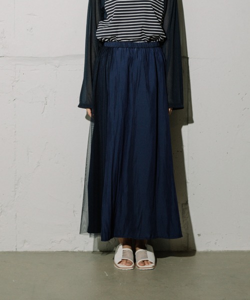 MARECHAL TERRE（マルシャルテル）の「MARECHAL TERRE（マルシャルテル) チュールレイヤードスカート/ZMT221SK025（スカート・レディース・パープル/ネイビー・2）」の8枚目の写真