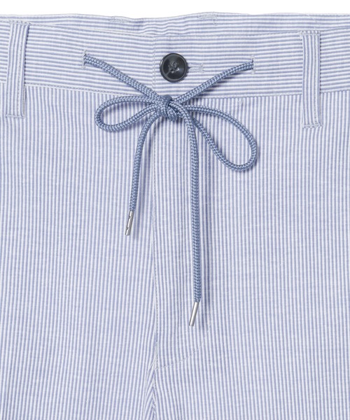 CROWDED CLOSET（クラウデッドクローゼット）の「コットンリネンサッカーストライプジャージパンツ（その他パンツ・メンズ・ホワイト/ネイビー・01/02/03/04）」の13枚目の写真