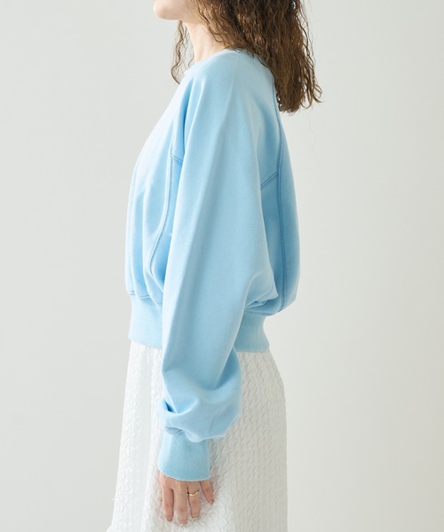 mystic（ミスティック）の「カレッジショートスウェット（スウェット・レディース・オフホワイト/ブルー/オレンジ・FREE）」の20枚目の写真