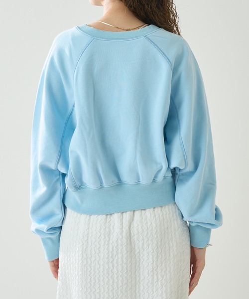 mystic（ミスティック）の「カレッジショートスウェット（スウェット・レディース・オフホワイト/ブルー/オレンジ・FREE）」の21枚目の写真