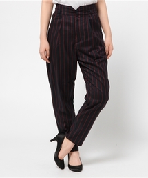 【who's who Chico】ストライプタックテーパードパンツ