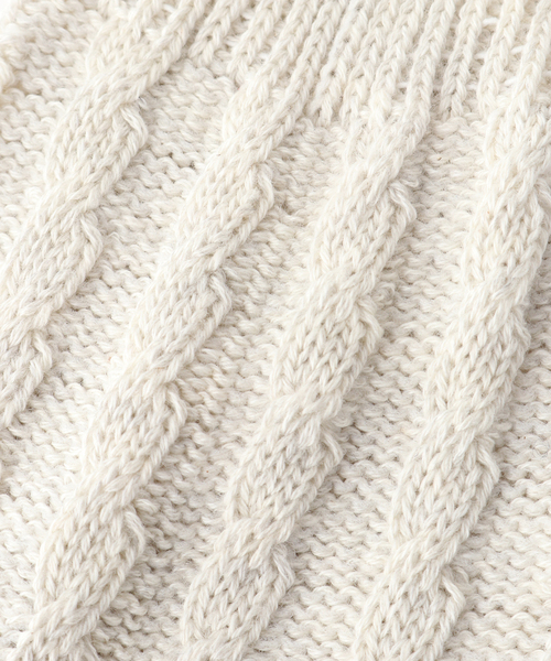 plage（プラージュ）の「【MARCOMONDE/マルコモンド】SP ケーブルソックス（ソックス/靴下・レディース・ベージュ/ホワイト系その他・FREE）」の7枚目の写真