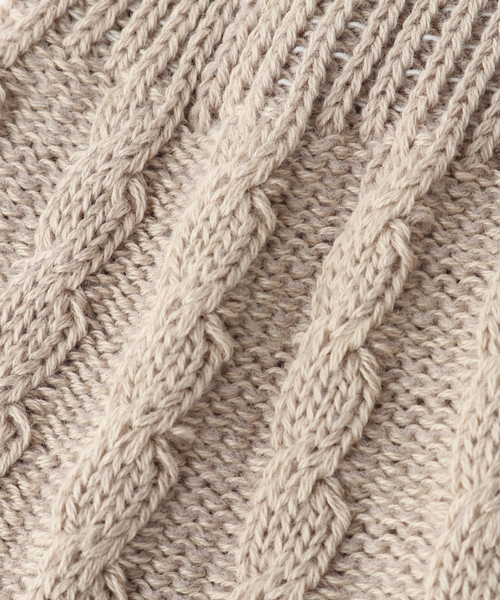 plage（プラージュ）の「【MARCOMONDE/マルコモンド】SP ケーブルソックス（ソックス/靴下・レディース・ベージュ/ホワイト系その他・FREE）」の6枚目の写真