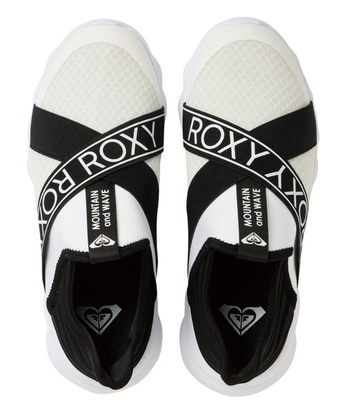 ROXY（ロキシー）の「ON THE MOVE 4/ロキシーゴムバンドスニーカー（スニーカー・レディース・ホワイト/ブラック/ブラック系その他・23cm/23.5cm/24cm/24.5cm/25cm）」の6枚目の写真
