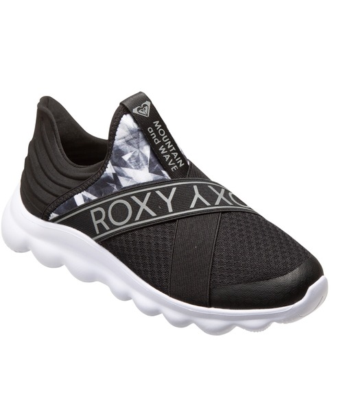 ROXY（ロキシー）の「ON THE MOVE 4/ロキシーゴムバンドスニーカー（スニーカー・レディース・ホワイト/ブラック/ブラック系その他・23cm/23.5cm/24cm/24.5cm/25cm）」の5枚目の写真