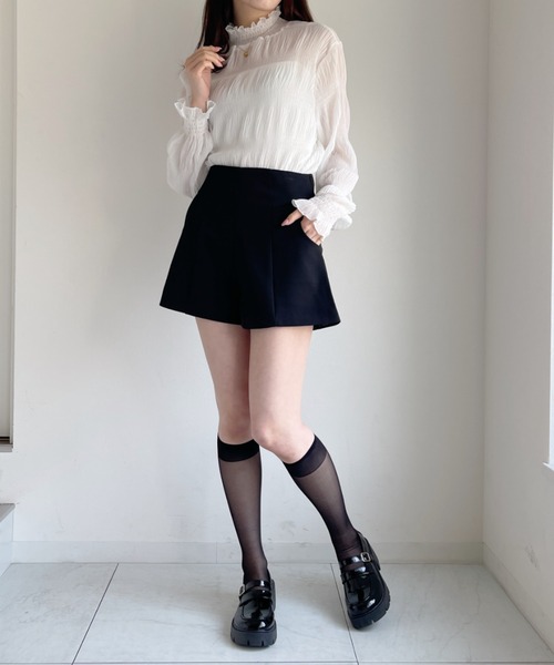 Loueme（ルエム）の「ハイウエストベーシックショートパンツ（その他パンツ・レディース・ホワイト/ブラック/ベージュ・FREE）」の17枚目の写真