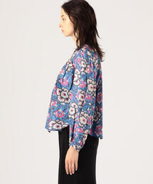 Isabel Marant - ISABEL MARANT イザベルマラン 23SS BRUNILLE 総柄シルクブラウス シャツ HT0139FA-A1J02I ブルー 36 63454425_b_02_215.jpg